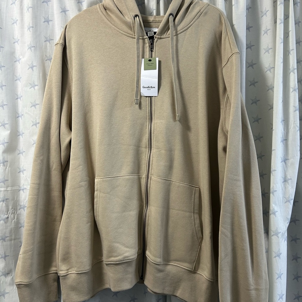 Goodfellow & Co Tan Zip-Up Hoodie